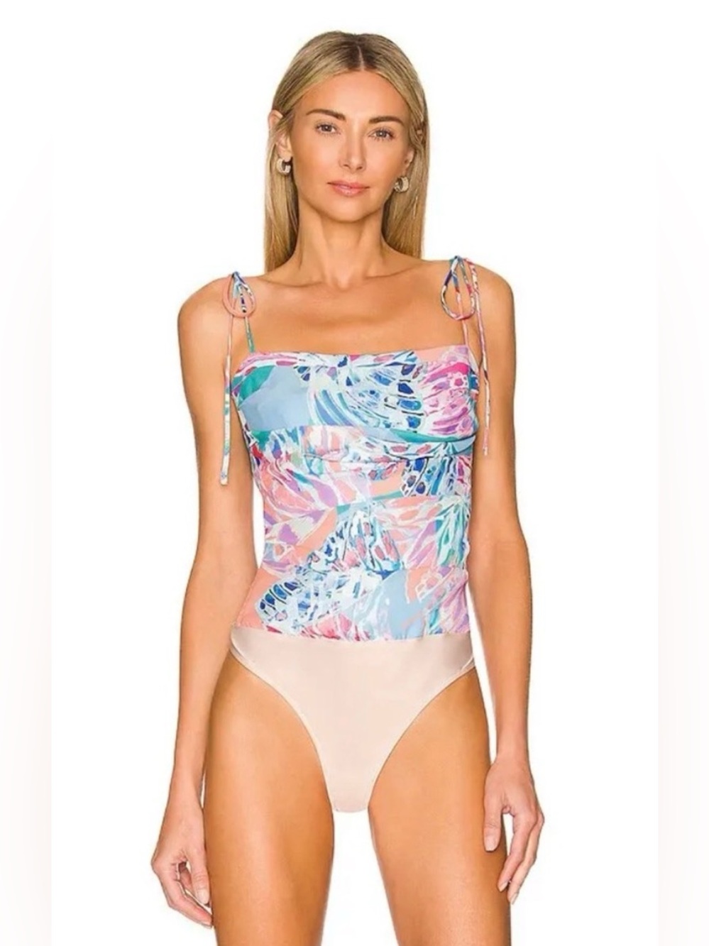 Amanda Uprichard Lavinia Bodysuit in Papillon, size S